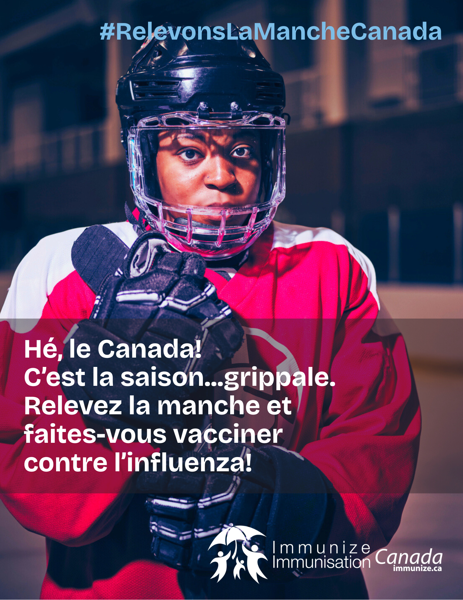 Relevons la manche, Canada! - vaccination contre la grippe - affiche 4