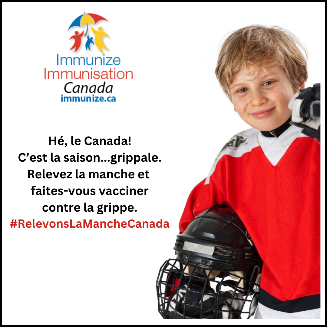 Relevons la manche, Canada! Faites-vous vacciner contre la grippe
