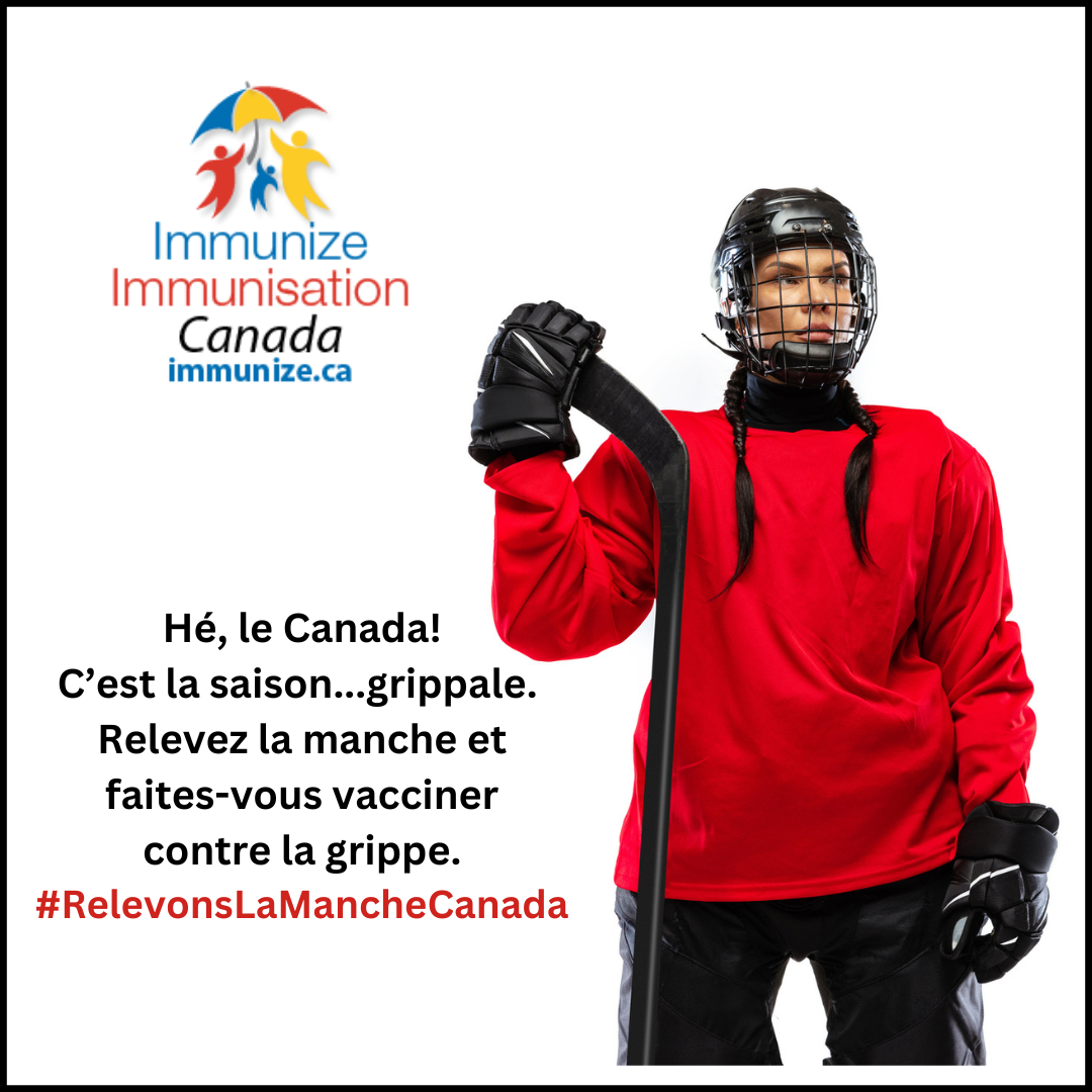 Relevons la manche, Canada! Faites-vous vacciner contre la grippe