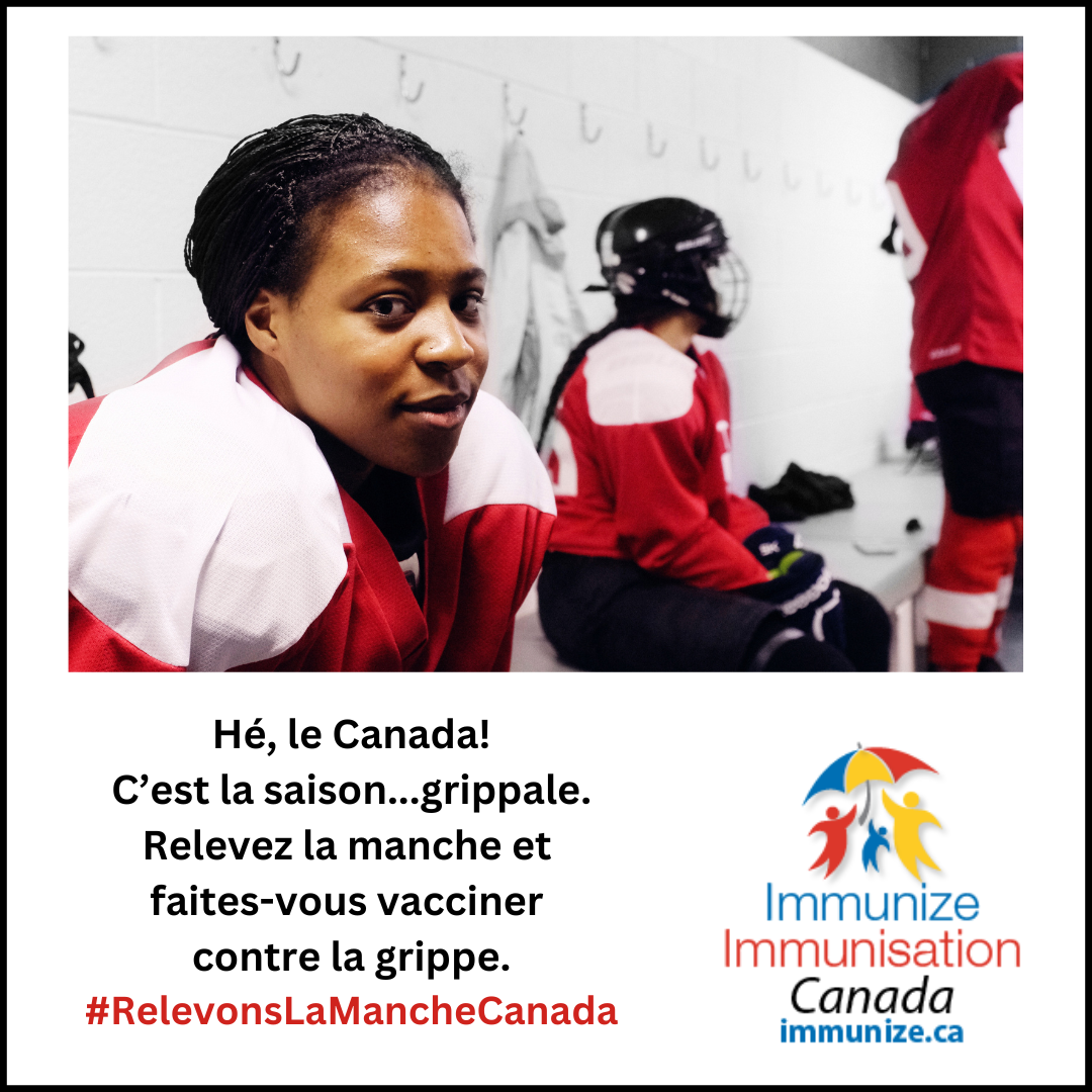 Relevons la manche, Canada! Faites-vous vacciner contre la grippe