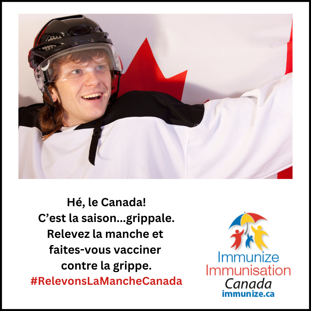 Relevons la manche, Canada! Faites-vous vacciner contre la grippe