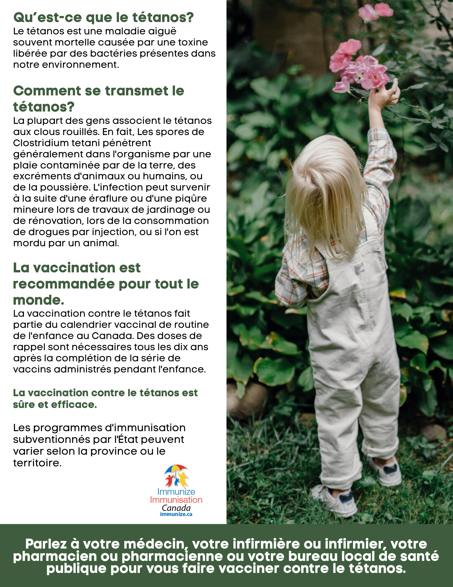 ​Qu’est-ce que le tétanos? - affiche 2