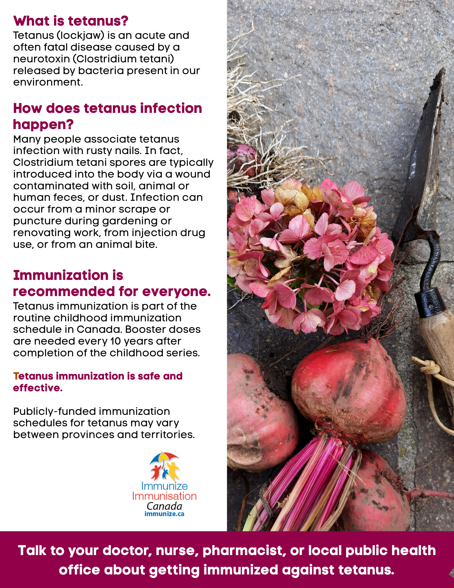 What is tetanus? - poster 4