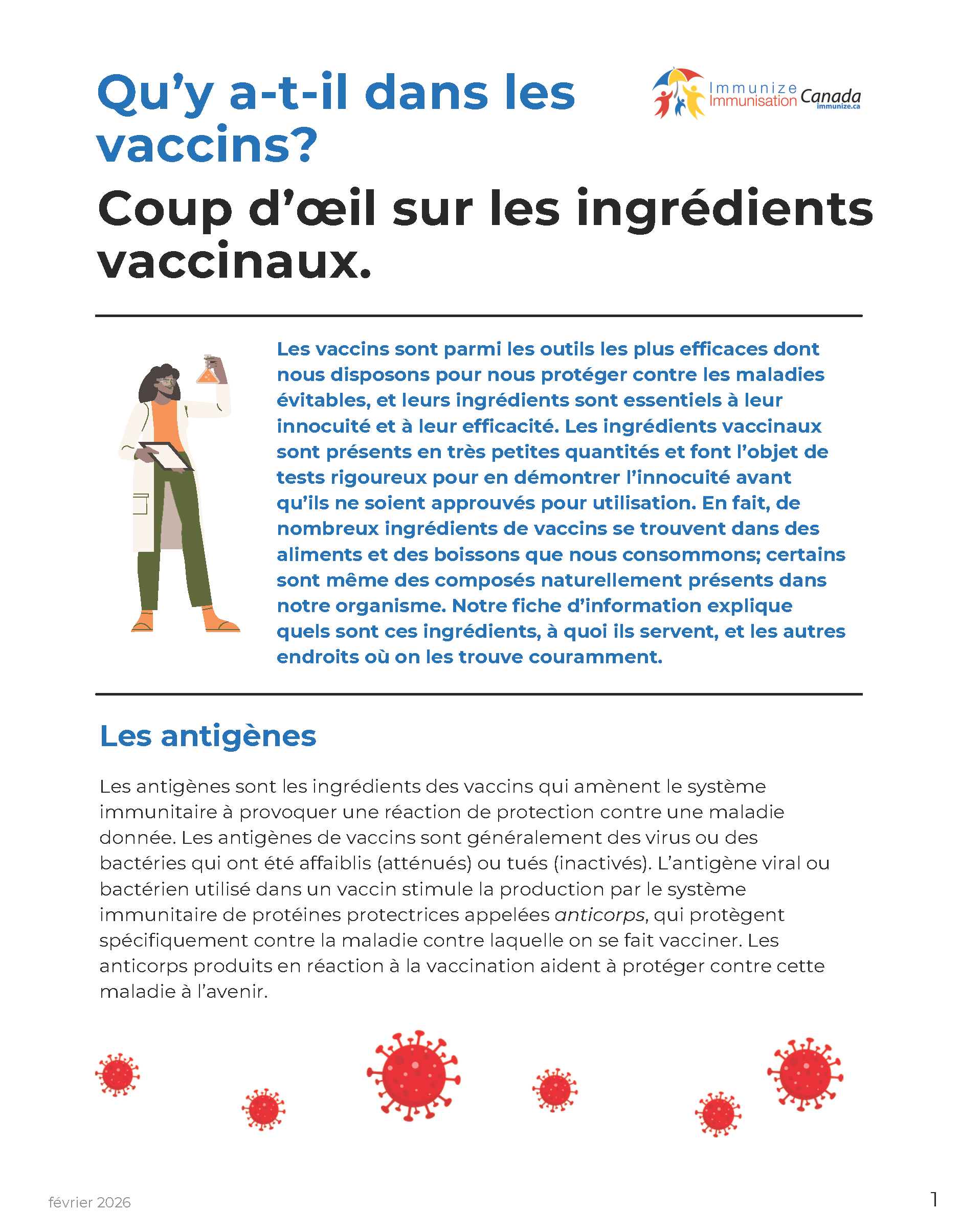 Qu'y a-t-il dans les vaccins? Coup d'oeil sur les ingrédients vaccinaux