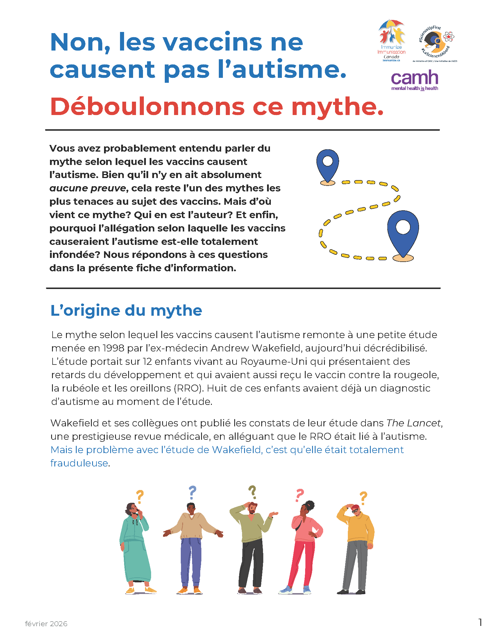 Non. Les vaccins ne causent pas l'autisme. Déboulonnons ce mythe.